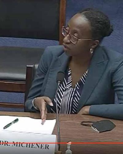 Jamila Michener testifying